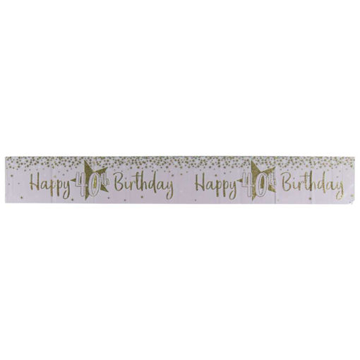 Picture of 40TH BIRTHDAY BANNER FEMALE